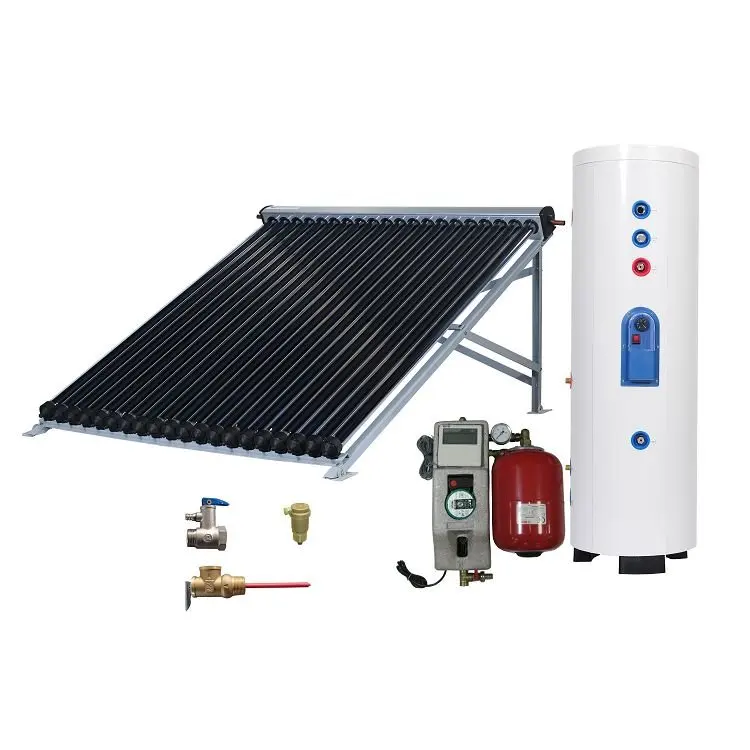 Excellent Efficiency 300 Litres Heat Pipe Vacuum Tube Collector Split Solar Hot Water Heater System