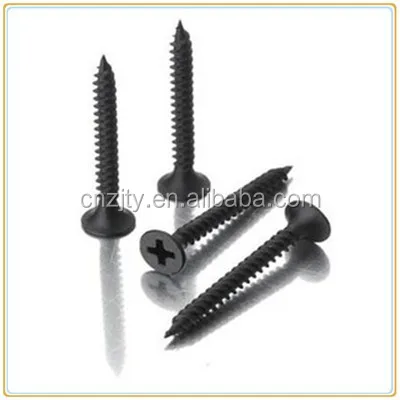 Black phosphating bugle head drywall screws, furniture connecting screws