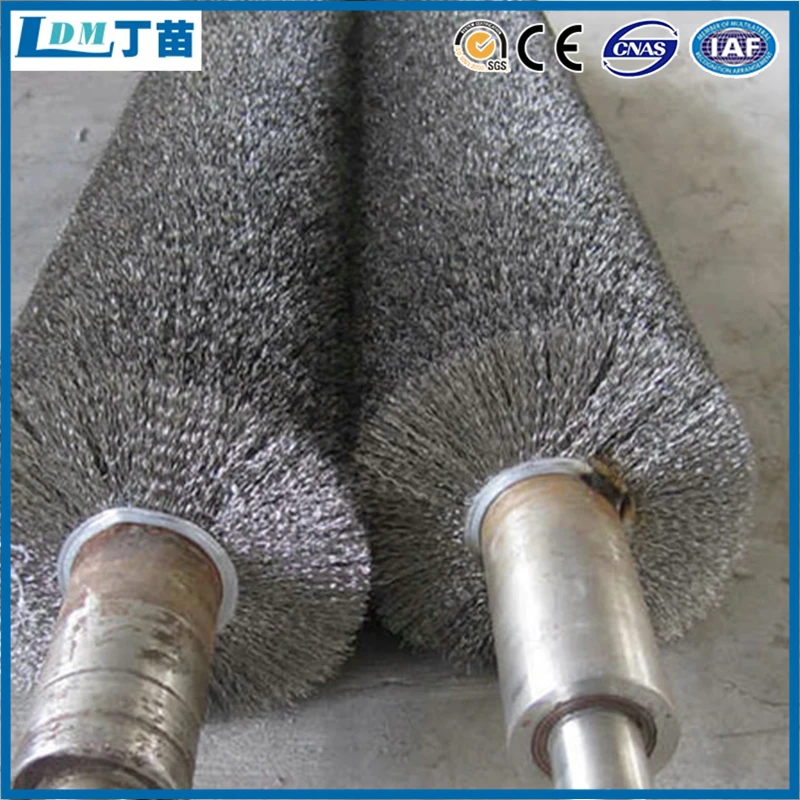 Tianzhu Long Operating Life Abrasive Wire Industrial Roller Brush For Polishing