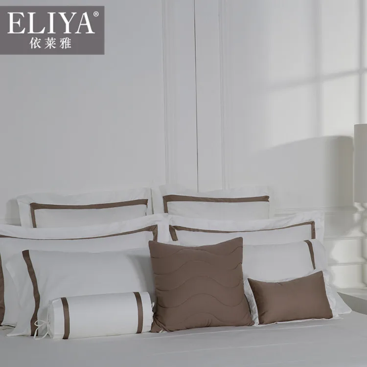 ELIYA hotel products bed sheet,hand embroidery designs for bed sheets