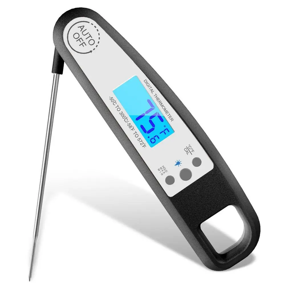 Digital Instant Read Food Thermometer Meat Thermometer With Backlight LCD Display For BBQ Cooking