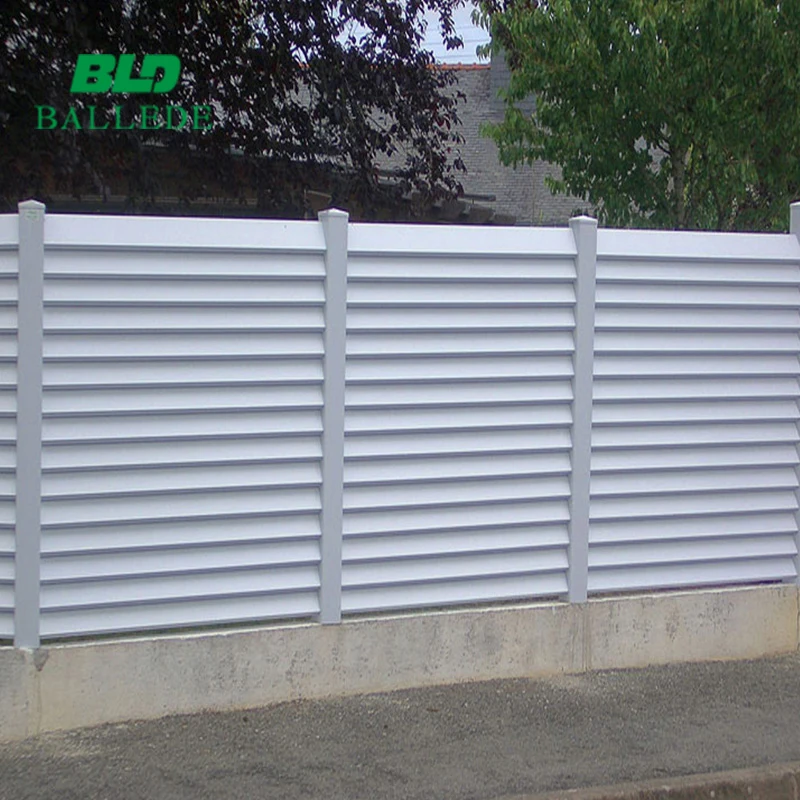 Outdoor Powder Coated Home Use New Design Aluminum Fixed Louver Fence