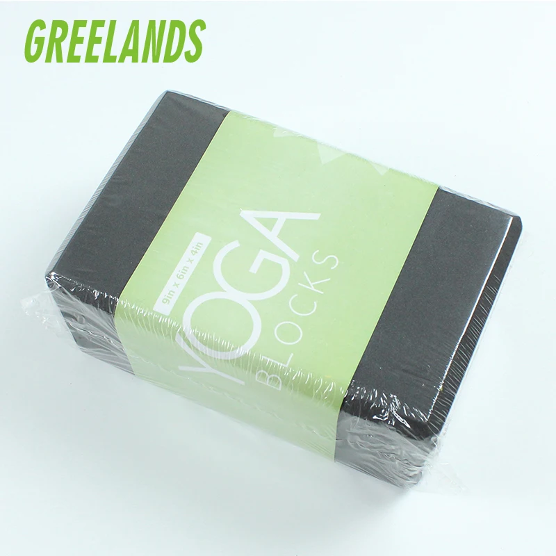 
Eco Friendly Recycled High Density Eva Foam Yoga Props Brick , Hot Sale Odor Resistant Gymnastics Exercise Yoga Block and Strap 