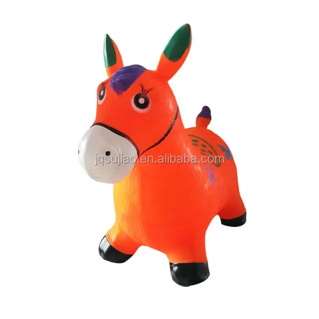 PVC inflatable painting jumping horse with music
