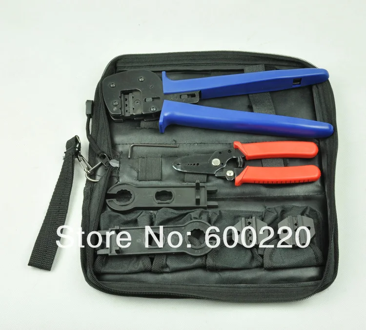 MC4 solar PV tool kits, with test cable , for 1.5/2.5/4/6mm sq (26-10AWG) PV cable, for MC4/MC3/Tyco solar connector A-K2546B