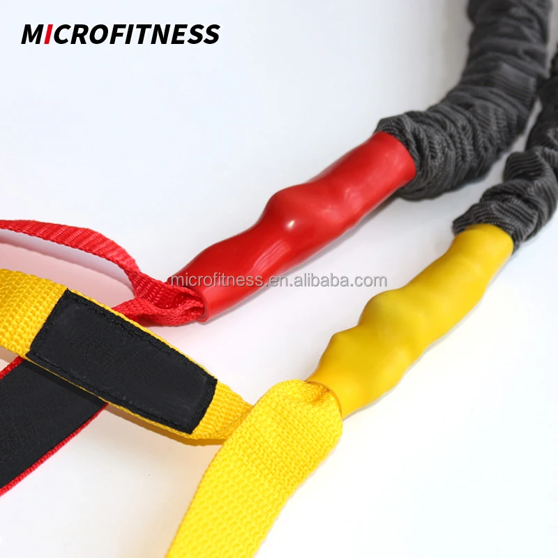 Fabric Elastic Resistance Bands With Abs Handle