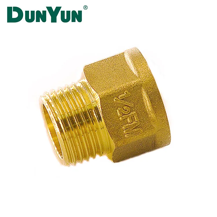 DUNYUN factory high Quality Brass Double Female Nipple Coupling double female pipe coupling