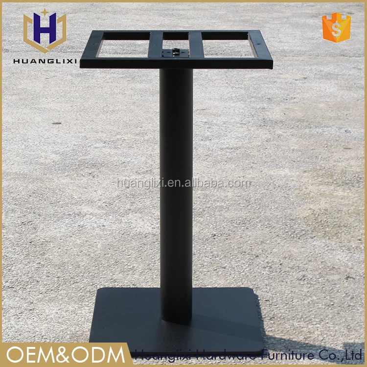 (P7006) Commercial Restaurant Dining Modern Square Metal Pedestal Wrought Iron Table Base