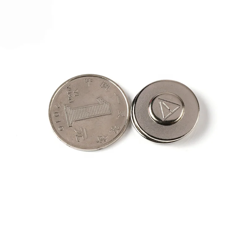 MNB-08 strongn magnets inside magnetic name tag for clothing