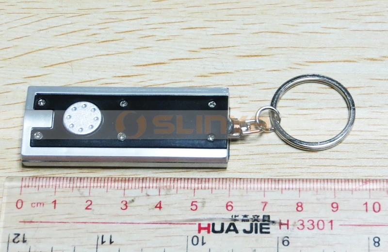 Green/Red/Blue/Orange/Yellow/Black Color Mini Pocket Keychain Light ABS Torch Keyring LED Bright Torch Light