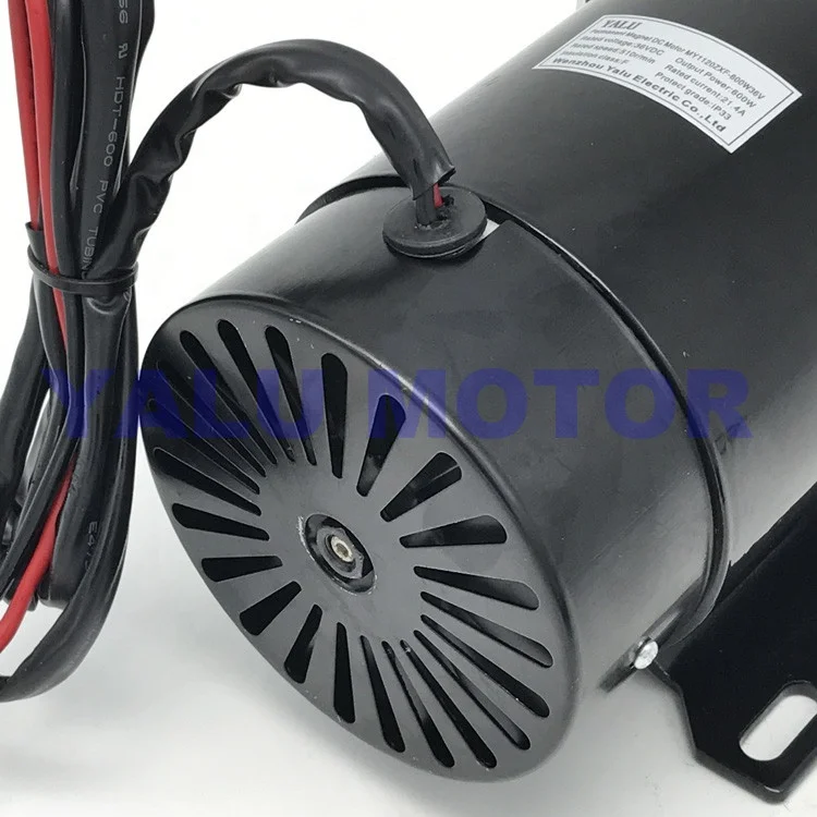 MY1122ZXF 650W 24V 36V 48V Electric Mobility Scooter Dirt Bike Power Chair Parts Driver Geared Brush DC Motor for E-tricycle