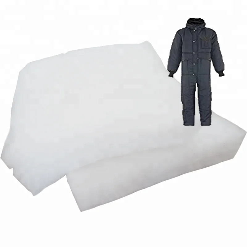 High quality nonwoven cotton chemical polyester padding polyester fibre filling material imitation duck down jacket coat