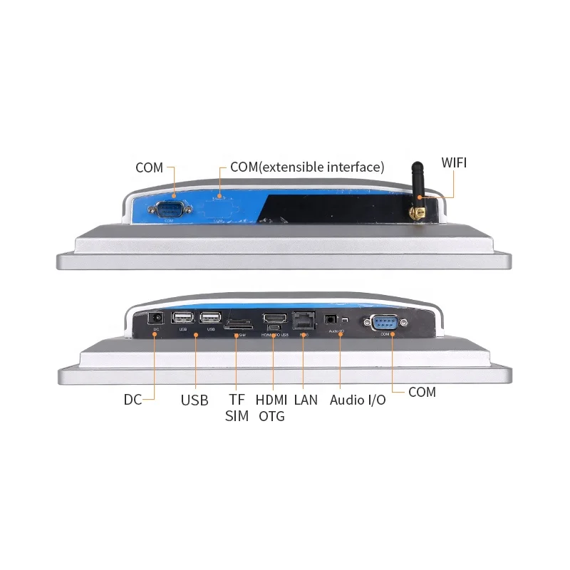 A64/RK3288/RK3399 8 inch touch screen Android mini industrial panel pc