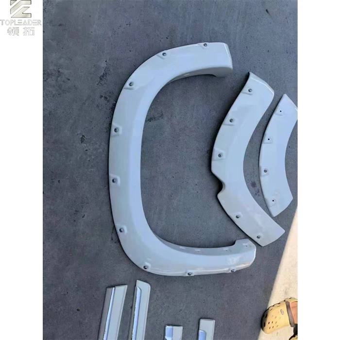 ABS White Painted Auto Car Wheel Arch Fender Flare for T-oyot Prado 2014-2017