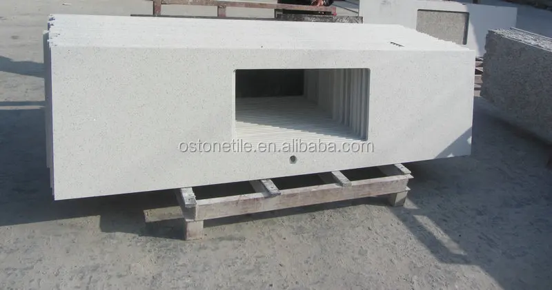 White Galaxy Quartz kitchen countertop