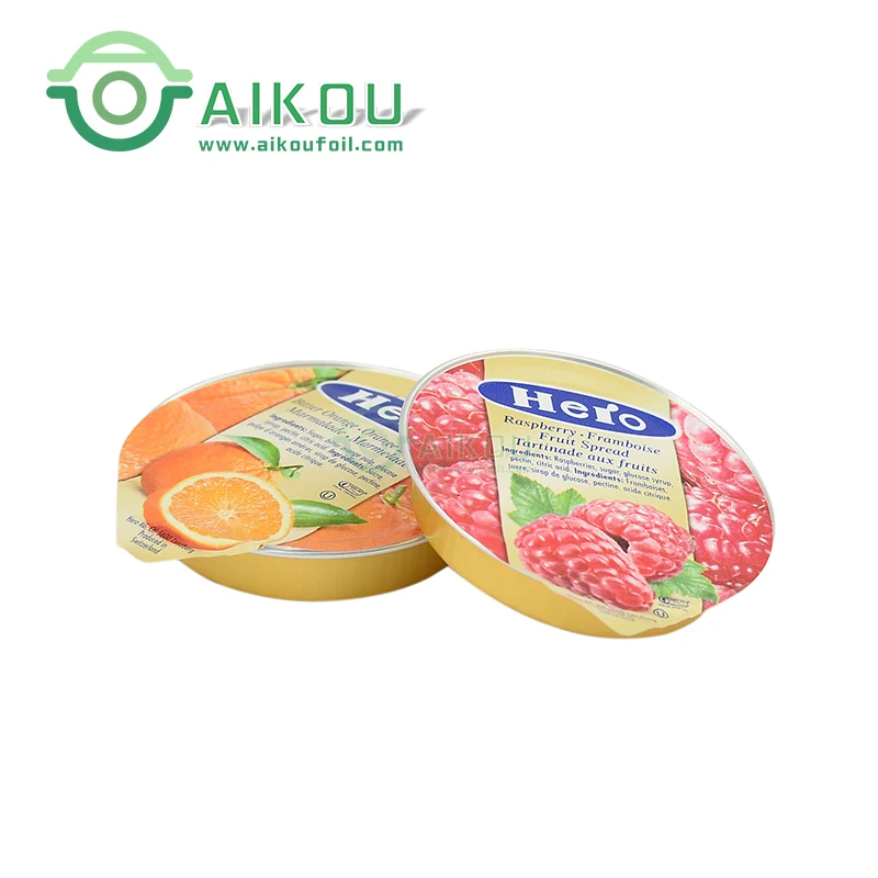 15ml heat seal packaging aluminum foil cups mini jam food storage small honey packaging  aluminum foil containers