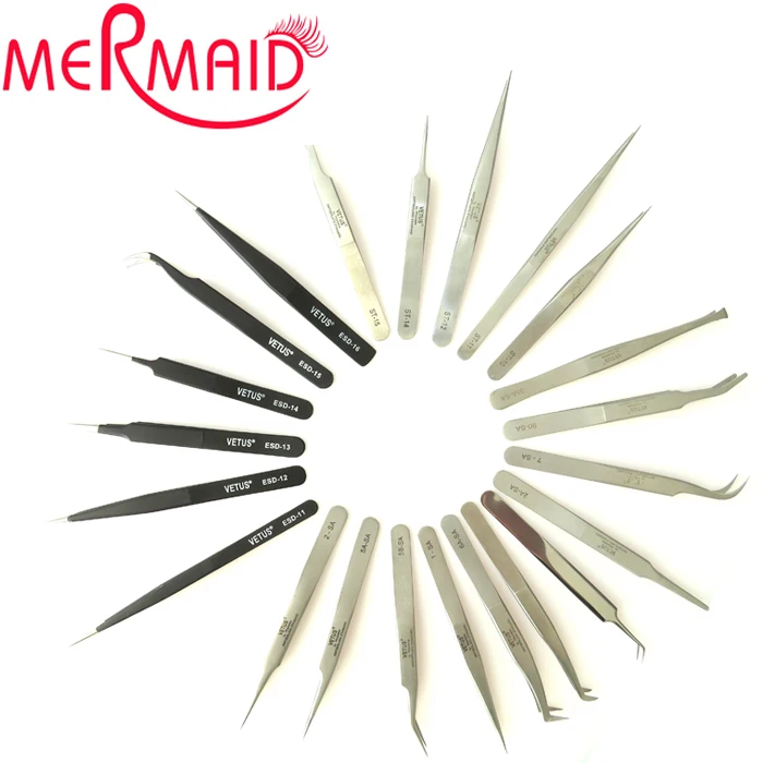 Popular Eyelash Extension Tweezer SA Series Stainless Steel Pointed