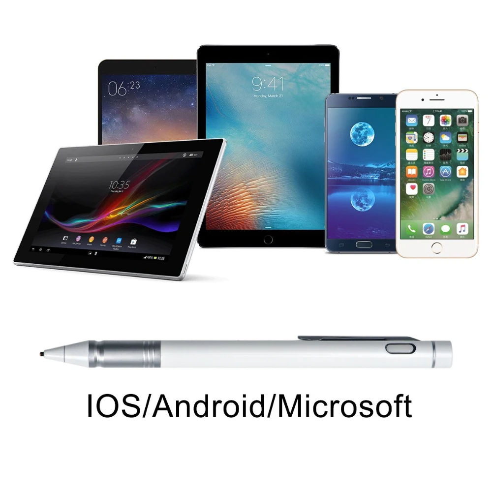 Universal Touch Pen Rechargeable Stylus Pencil for Tablets iPad Smartphone with Custom Logo