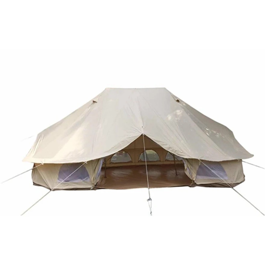 Outdoor canvas tent luxury Family Camping Emperor stretch Tent