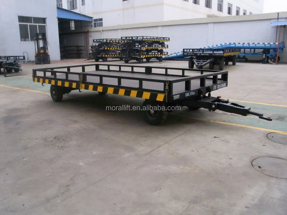 Hot sale flatbed trailer forklift towing trailer