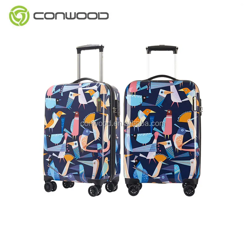Trolley Suitcase Luggage Carry on Suitcase Wholesale Hard Plastic Luggage Abs Pc for Business Carton Spinner Unisex Modern
