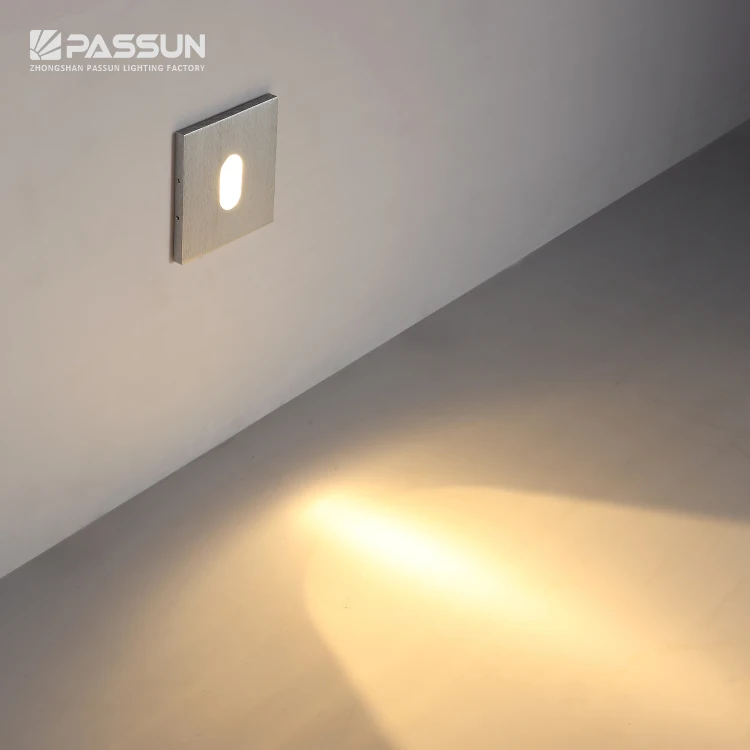 Recessed Square Stair Wall Lamp Rectangular Theter Step Light 2020 Indoor 1W Foot Wireless Night 120 Volt Led
