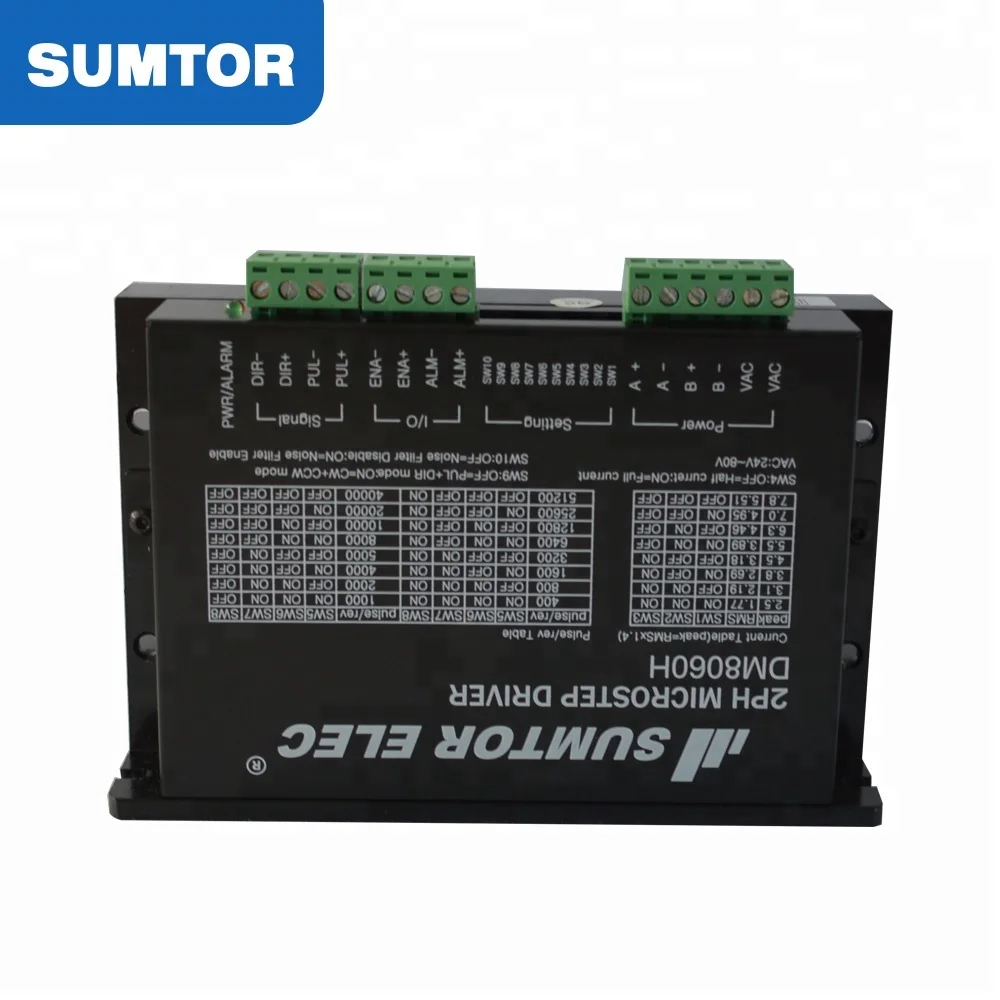 Цифровой Драйвер шагового двигателя DM8060H для двигателя серии nema 23 ~ 34