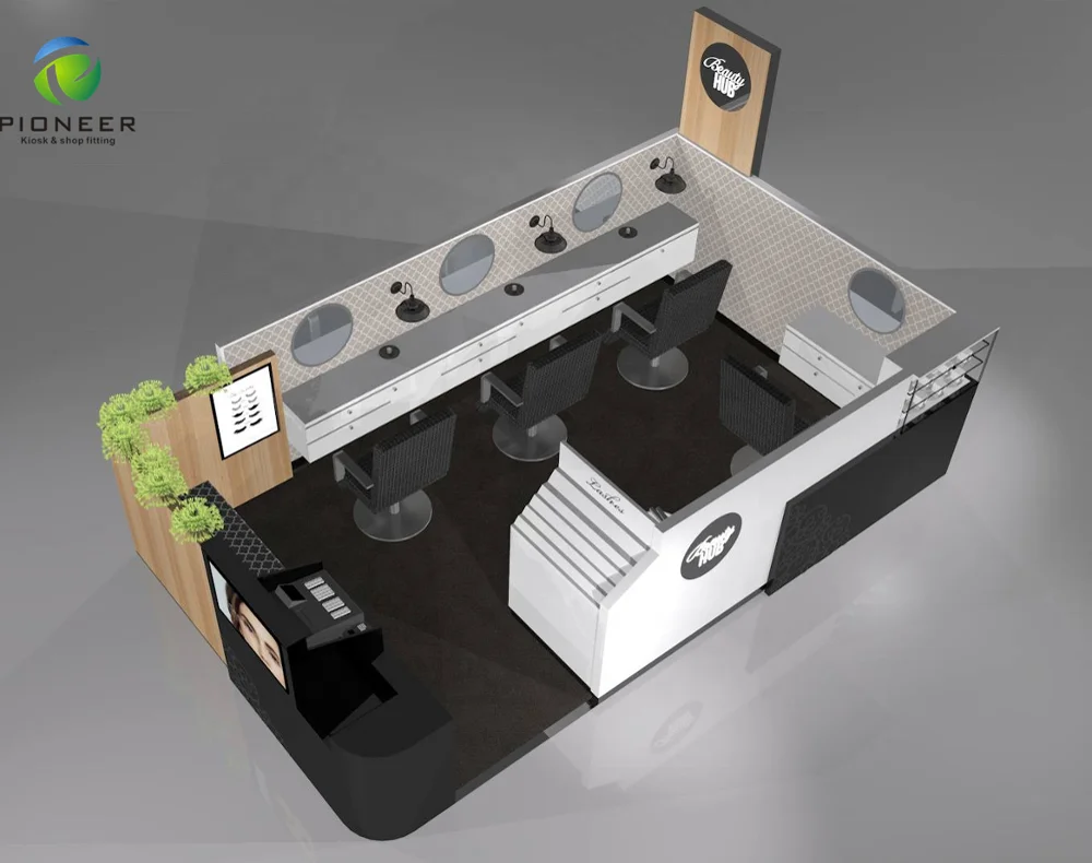 Hot Sale Furniture Beauty Salon Eyebrow Threading Kiosk 3D Design For Sale