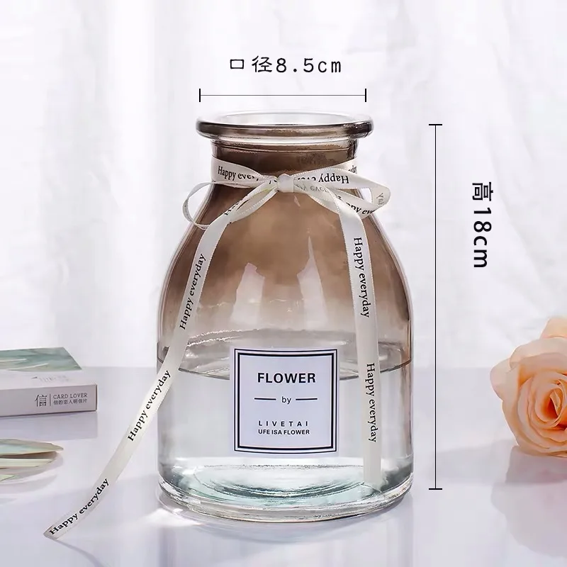 
decorative glass stones for vase Glass bird vase is used for home decoration 