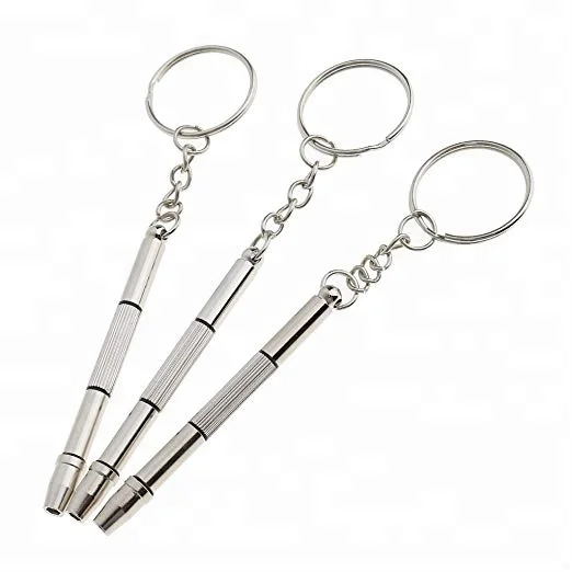 Precision 5 in 1 Mini Stainless Steel Screwdriver with keychain for repair Eyeglasses, Sunglasses, Watches