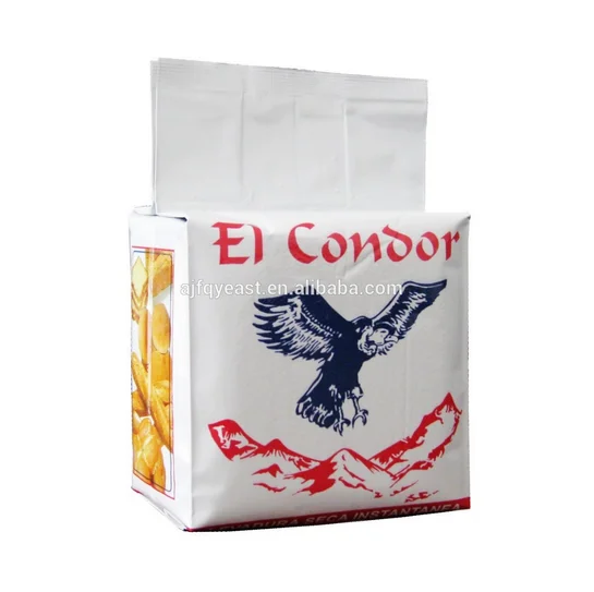 
500g sachets packing instant dry yeast for bakery with high fermentation 