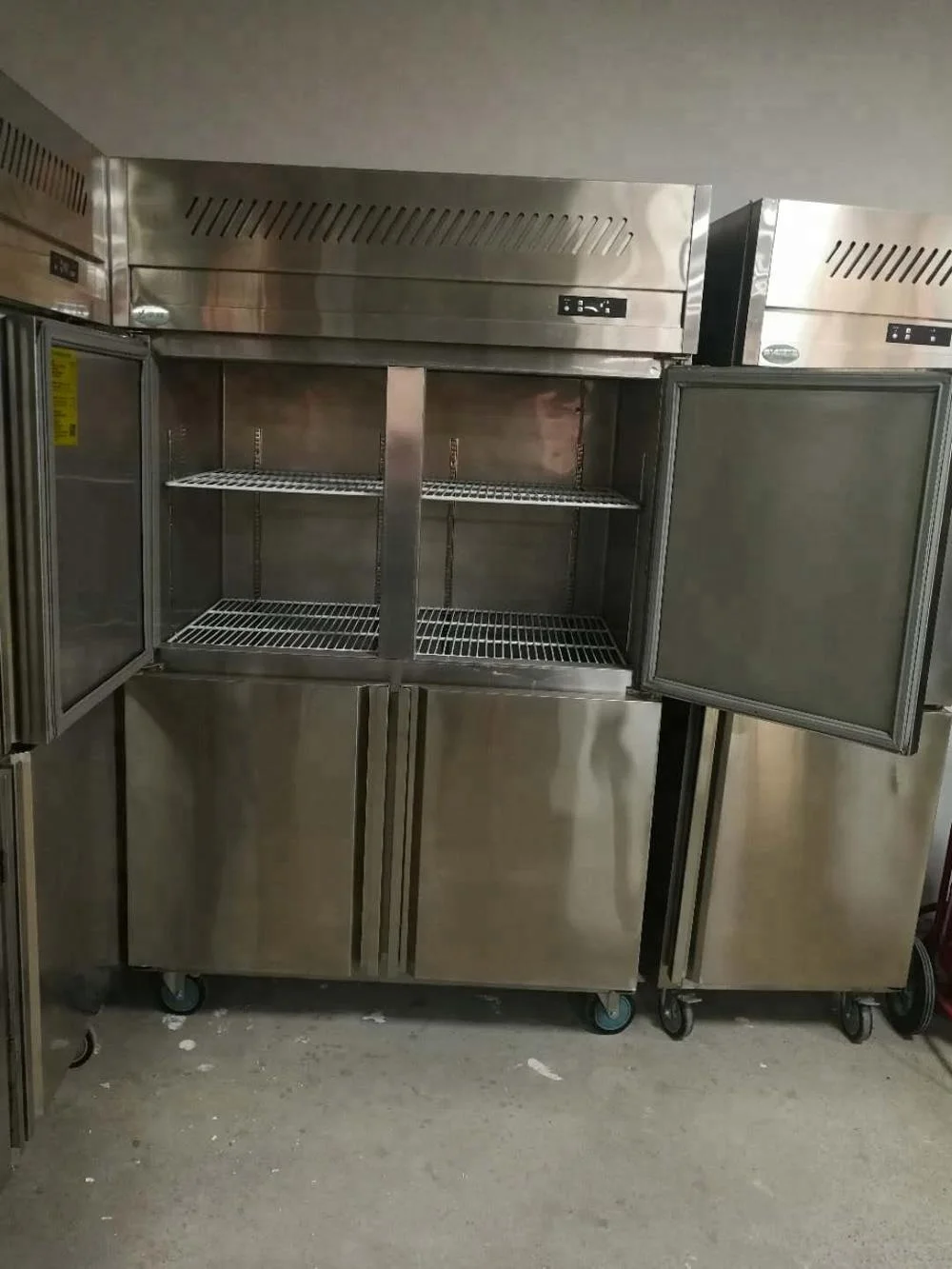 New design 3 big doors stainless steel Commercial Refrigerator for sale