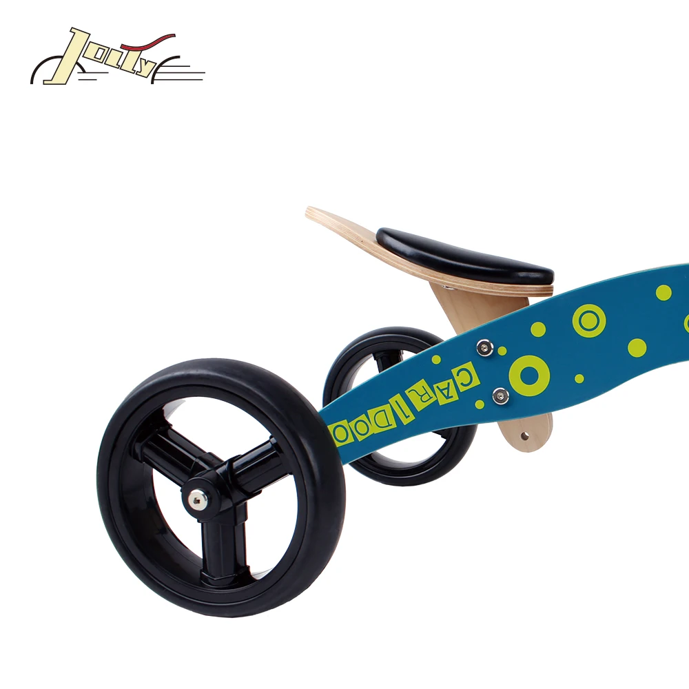 New Frog Kids 2-in-1 Wooden Balance bike and tricycle for Baby