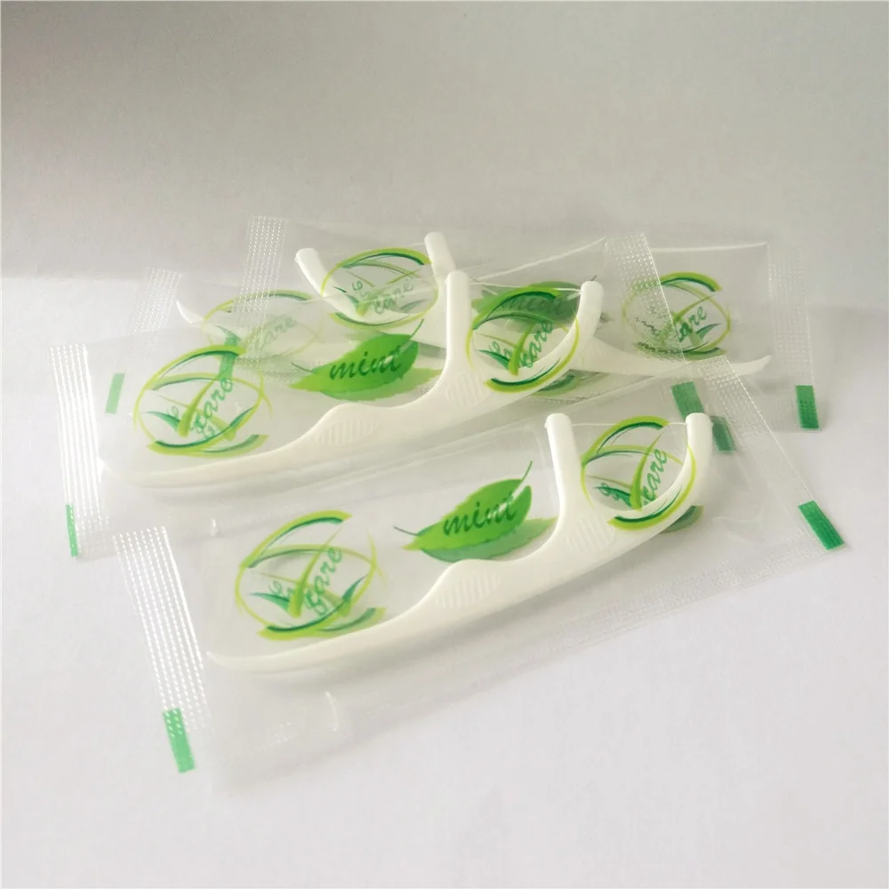 Individually Wrapped Dental Floss Material Dental Floss Pick