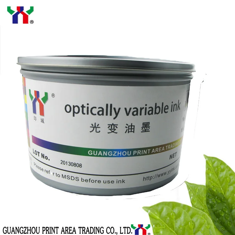 Screen Printing Optical Variable Ink Purple to Green