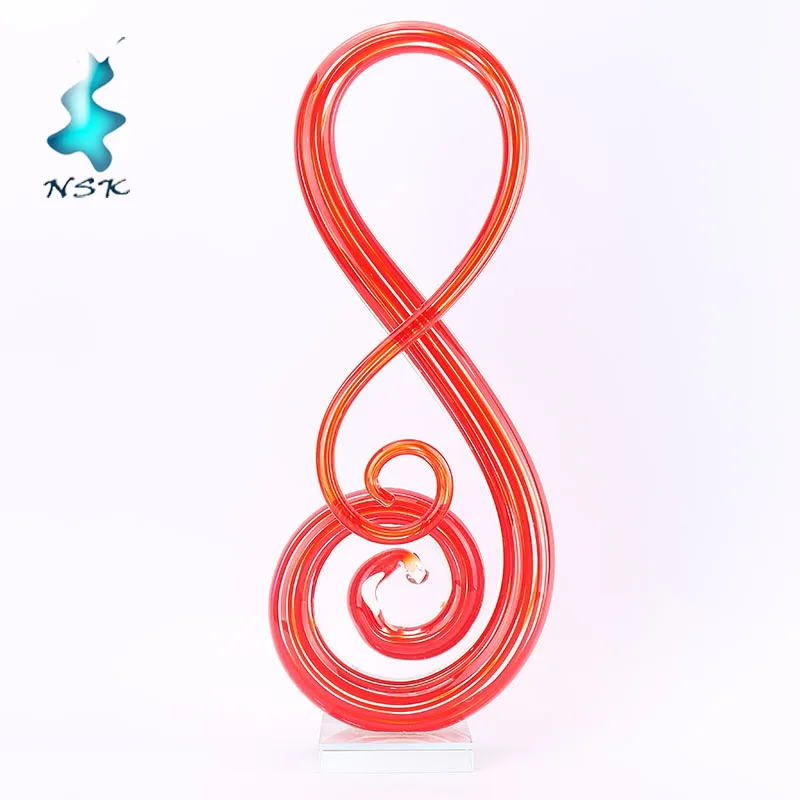 
Hand blown home decor ART shape glass art crafts 