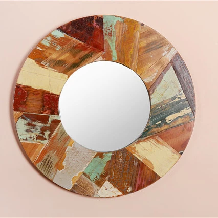 
 Винтажная декоративная рама для резьбы по дереву, круглое зеркало  