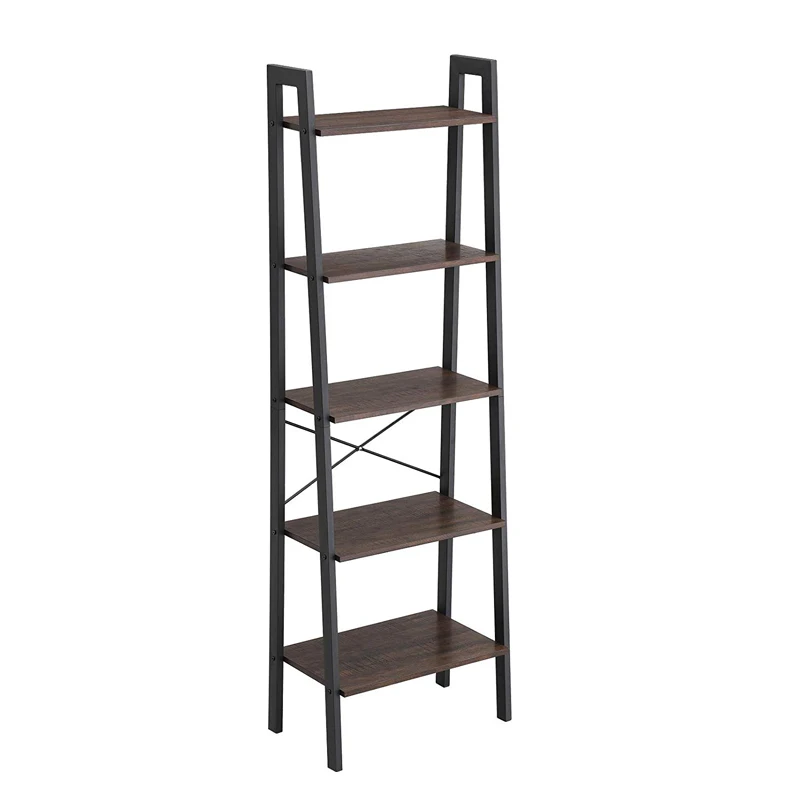 
Industrial style 5 Tier Ladder Bookshelf Storage Rack Plant Stand for home and office  (62162097763)