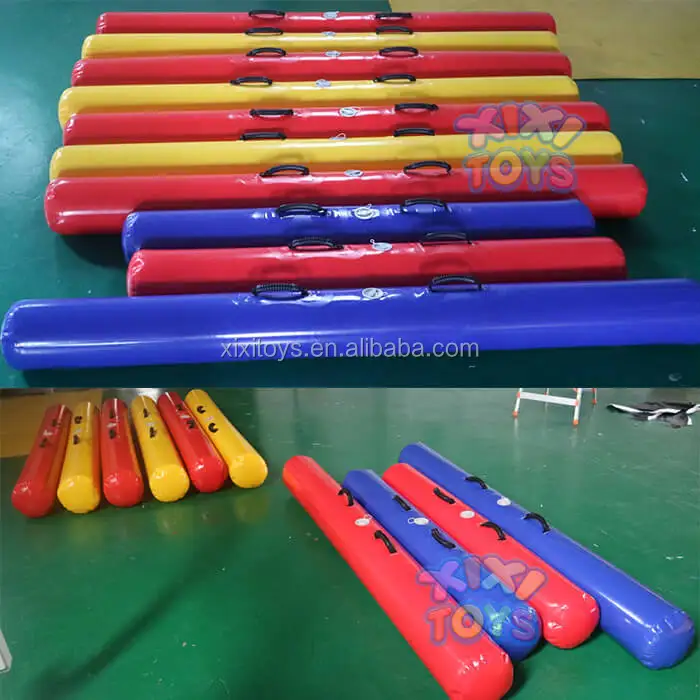 Air sealed inflatable jousting poles, inflatable fighting sticks for gladiator jousting game