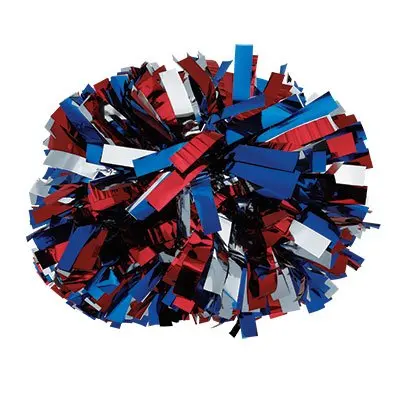 6 дюймов три цвета; Смешанные cheerlrading металлик pom poms мяч