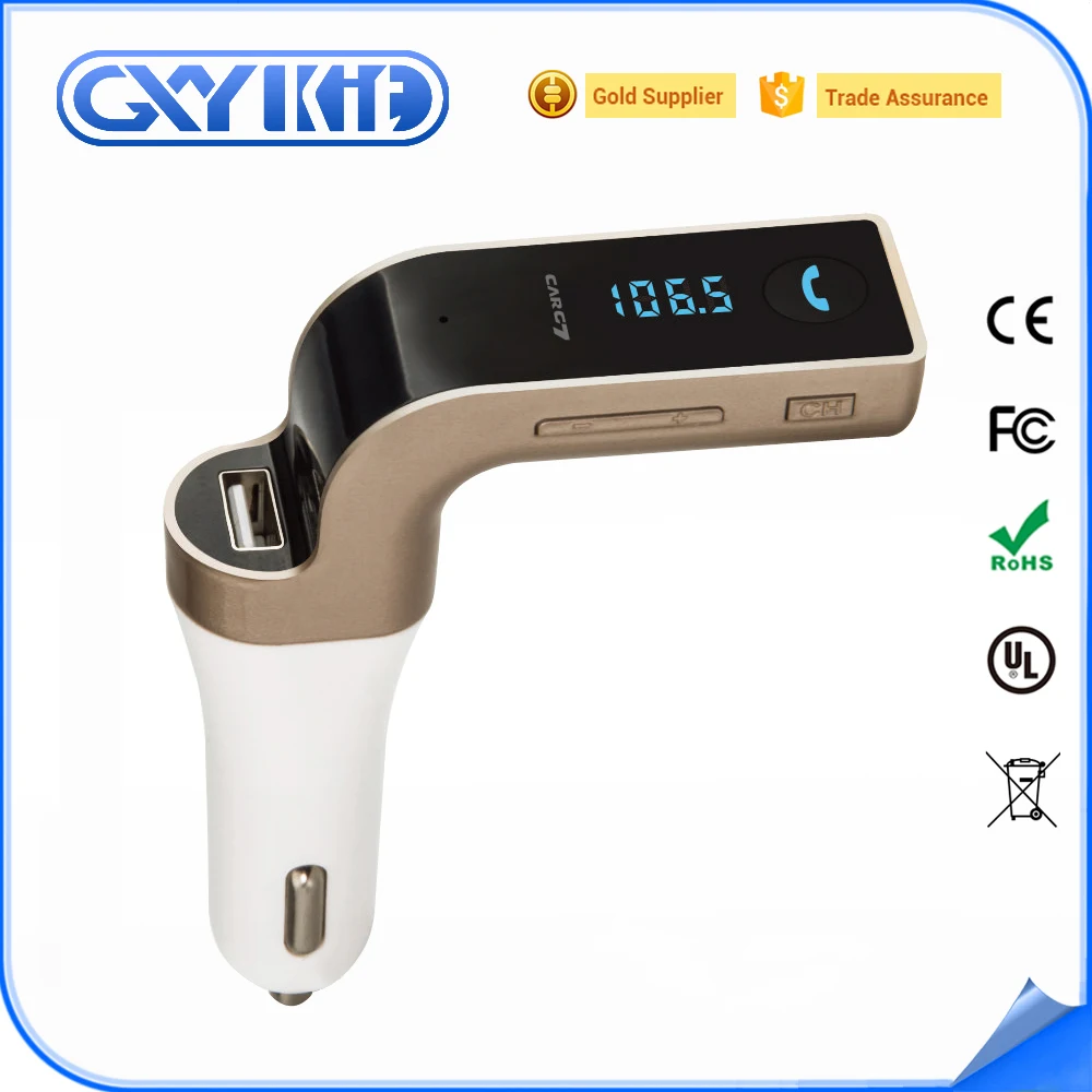 2017 Новый Беспроводной Автомобильное Зарядное Устройство Громкой Связи Bluetooth car Kit Fm-передатчик