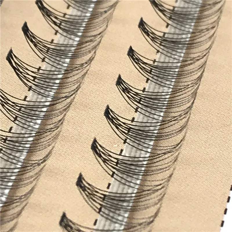 
60pcs individual eyelash extension cluster bundles false eyelash extension tray 