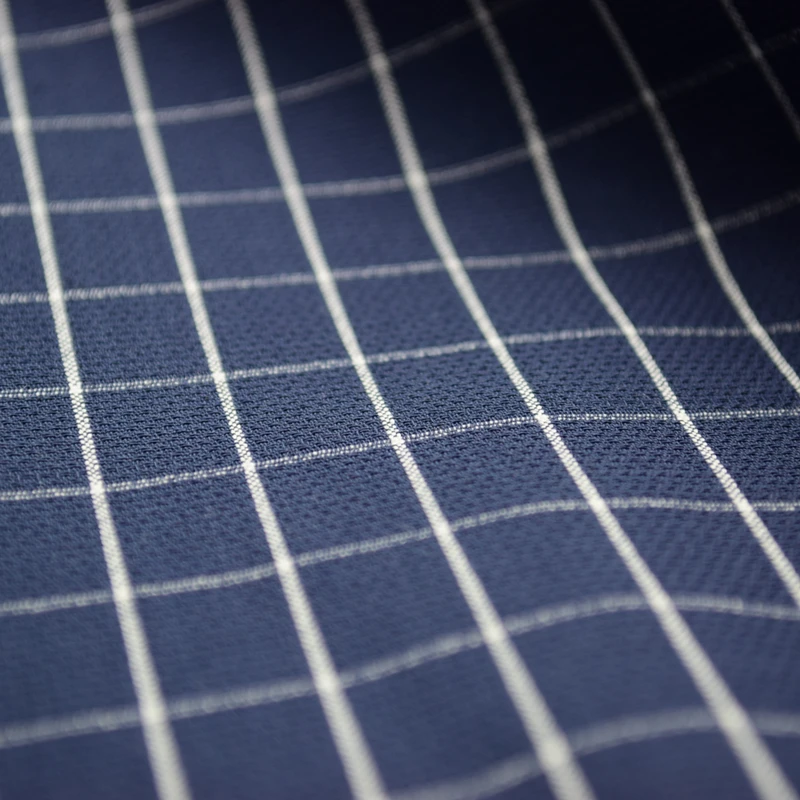 New Fashion Cotton Yarn Dyed Jacquard Windowpane Check Plaid Shirt Fabric