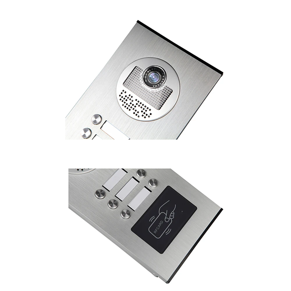 Wired Apartment Video Doorphone TFT-LCD Color Screen Dual-Way Intercom ,Monitor ,Unlock With Night Vision Camera