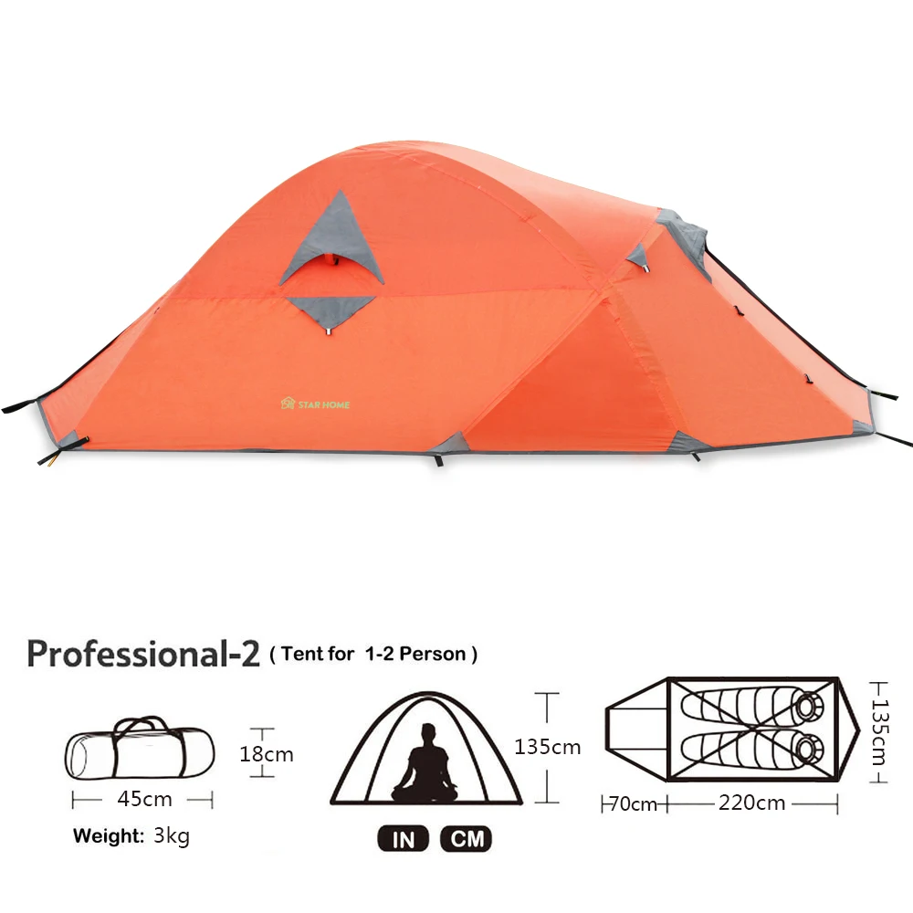 2 Color Double-Layer Camping Tent 1-2 People Outdoor Camping Ultra Light Tent 3 orders