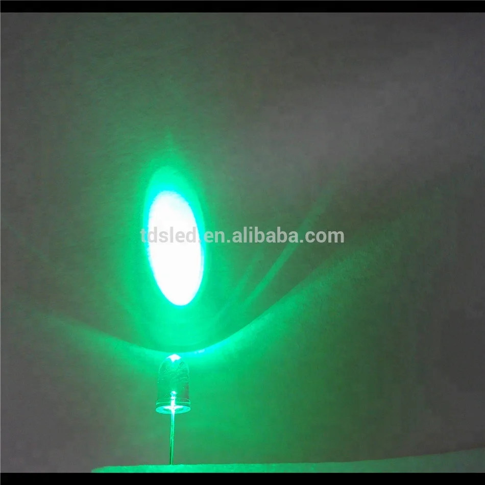 Mixture diffuse lens Green 10mm led lamp for underwater lamp
