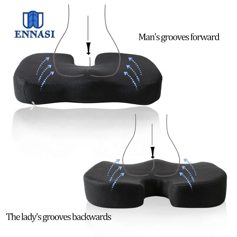 Comfortable Ergonomic Office Car Seat Coccyx Orthopedic Memory Foam Zero Gravity Chair Seat Cushion for Relief