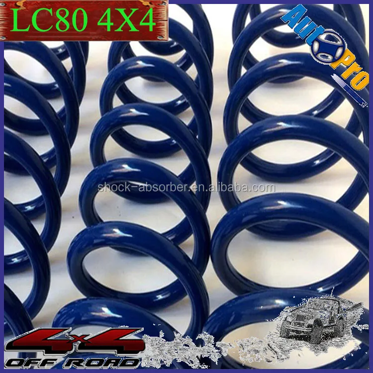 4x4 offroad TOYOTAs LC80 blue lift spring with lift up 3-4 inch Land Cruiser FJ 80 Springs