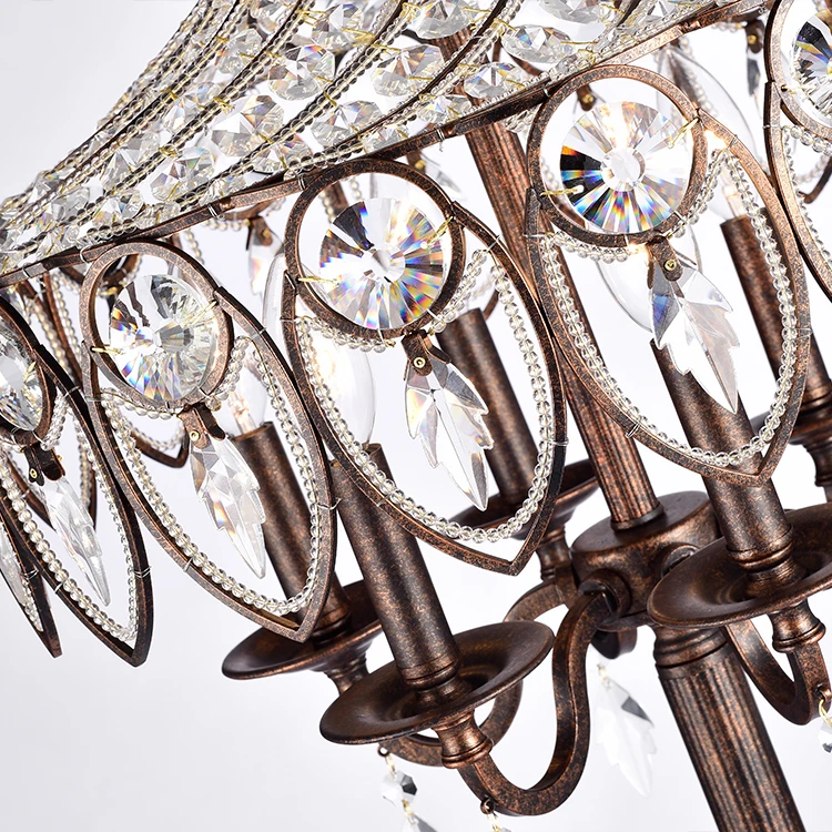 Декоративная стандартная Напольная Лампа с кристаллами для украшения гостиной