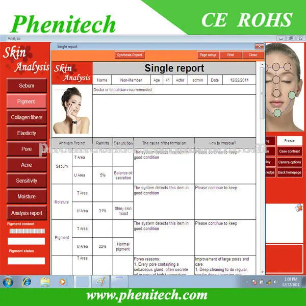 3d кожи лица увеличитель анализатор с оптовой ценой